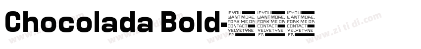 Chocolada Bold字体转换